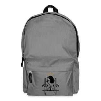 Cavalier King Charles Royal on Throne - Backpack - elephant grey - Front