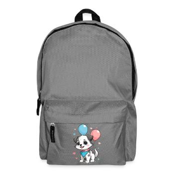 Cute dog - Backpack - elephant grey - Front
