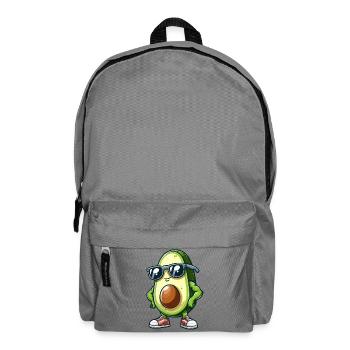 Cool Avocado with Sunglasses Fitness Design - Backpack - elephant grey - Front