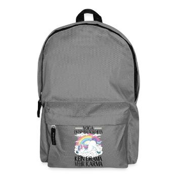 Yoga Relaxation Unicorn – Plus de drame Karma - Sac à dos - gris éléphant - Devant