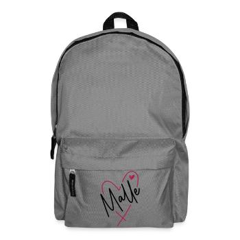 Malle Herz - Rucksack - Mittelgrau - Vorne