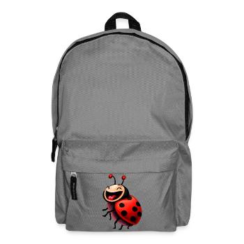 Marienkäfer - Rucksack - Mittelgrau - Vorne
