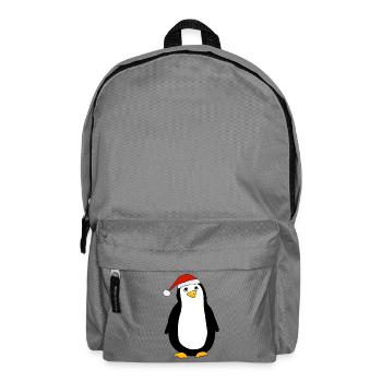 Pingouin de Noël - Sac à dos - gris éléphant - Devant