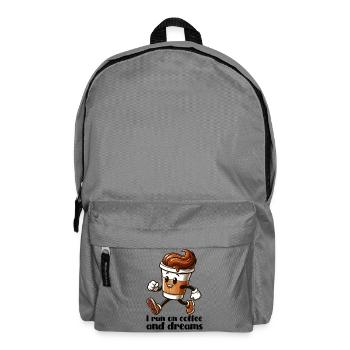 Kaffee Träume Geschenk - Rucksack - Mittelgrau - Vorne