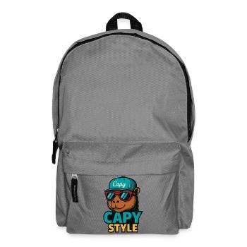 Capy Style Cap Graphic - Backpack - elephant grey - Front