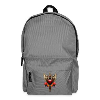 L’ du merveilleux style vintage. - Sac à dos - gris éléphant - Devant