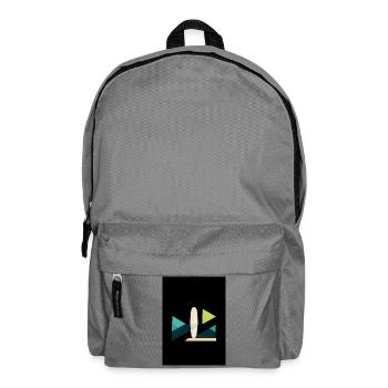 Abstrakte Surf- und Wellenkunst - Rucksack - Mittelgrau - Vorne