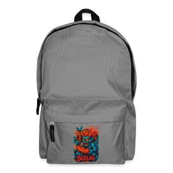Berlin Dämon Feuergrafik - Rucksack - Mittelgrau - Vorne