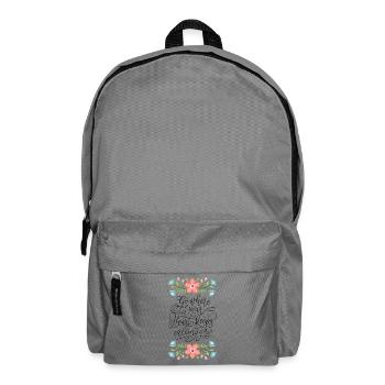 Follow your Heart - Backpack - elephant grey - Front
