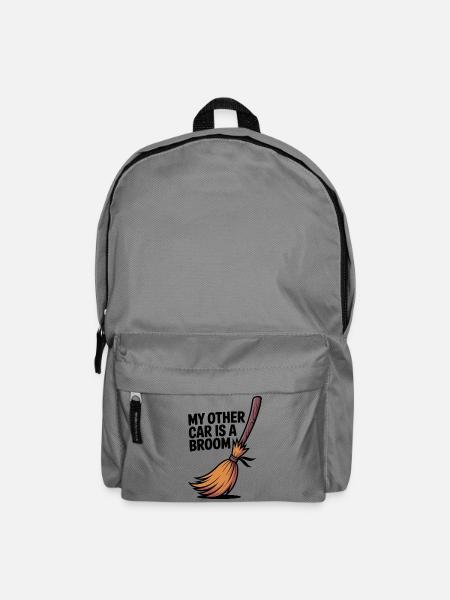 Mein anderes Auto ist ein Besen - Rucksack - Mittelgrau
