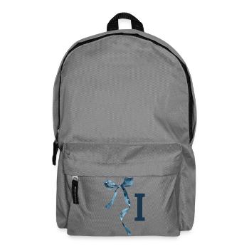 Monogramm i Geschenkidee - Rucksack - Mittelgrau - Vorne