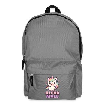 Licorne – Design drôle et décalé - Sac à dos - gris éléphant - Devant