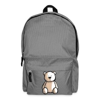 nounours, ours en peluche, petit ourson mignon - Sac à dos - gris éléphant - Devant