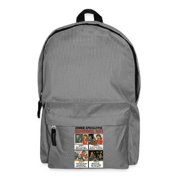 Zombie Survival Guide - Rucksack - Mittelgrau - Vorne