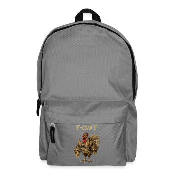  F-Caw-F Chicken Huhn Lustig Geschenk - Rucksack - Mittelgrau - Vorne