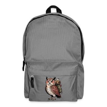 Wandernde Eule - Rucksack - Mittelgrau - Vorne