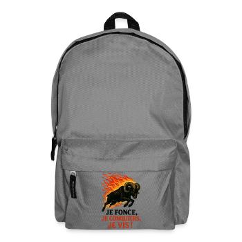 Aries Star Sign - Astrology - Backpack - elephant grey - Front