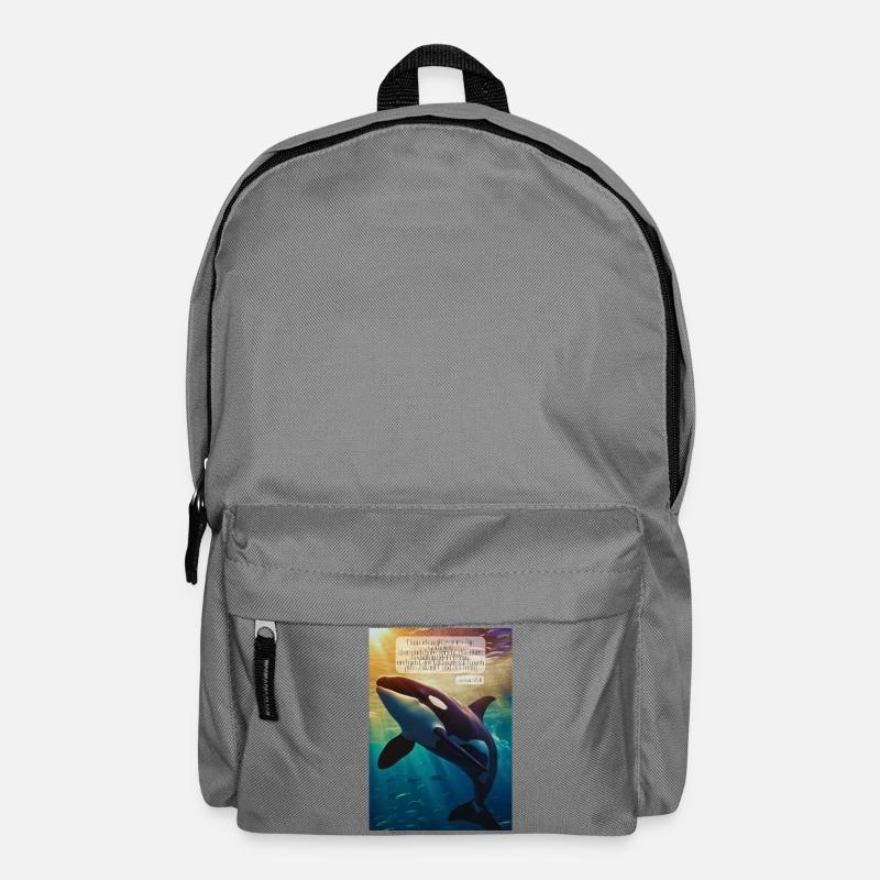 Orca Unterwasser Hoffnungsvers - Rucksack - Mittelgrau