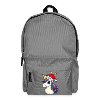 Unicorns Christmas / Merry Xmas - Backpack - elephant grey - Front