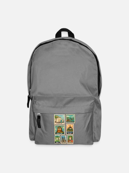 Stamps Normandy Monuments Geschichte D-Day Pride - Rucksack - Mittelgrau