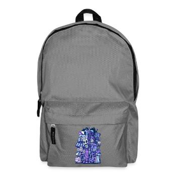 Purple Chaos - Backpack - elephant grey - Front