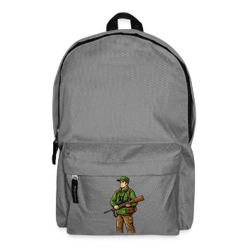 Waldjäger im Grünen - Rucksack - Mittelgrau - Vorne