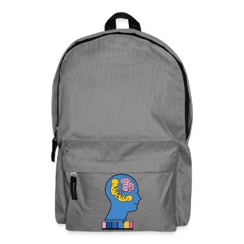 TWIN IN MY MIND - nice people - Backpack - elephant grey - Front