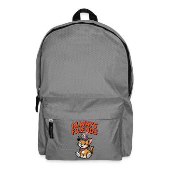 Always Friends Cats Mouse - Backpack - elephant grey - Front