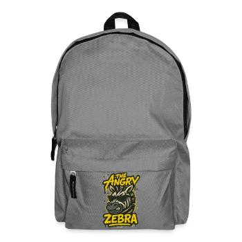 The angry zebra - Backpack - elephant grey - Front