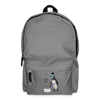 Lustiges Zahnreinigung Design für Zahnarztpraxis  - Rucksack - Mittelgrau - Vorne