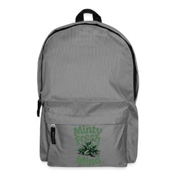 Fresh head | Mint Herbs Garden Humor - Backpack - elephant grey - Front