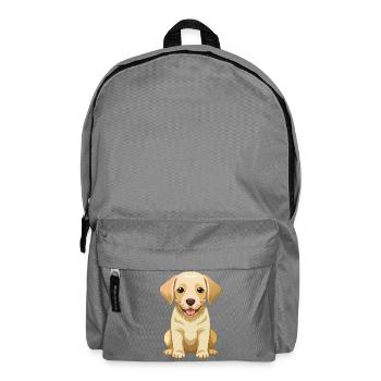cute labrador retriever - Backpack - elephant grey - Front
