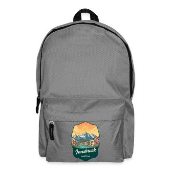 Innsbruck Alps Vintage Sunset Abzeichen - Rucksack - Mittelgrau - Vorne