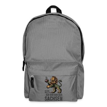  Ich Bin Nicht Stur Ich Bin Bin Aus Sachsen - Rucksack - Mittelgrau - Vorne