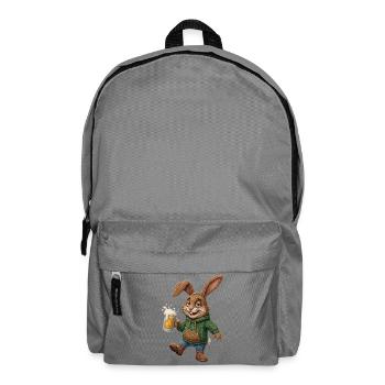 Lapin de Pâques Bière Bunny Bière Fête Verre de bière Célébrer Pâques - Sac à dos - gris éléphant - Devant