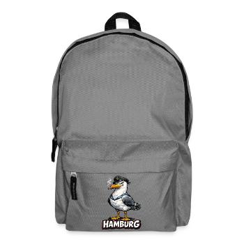 Kapitänsmöwe Hamburg - Rucksack - Mittelgrau - Vorne