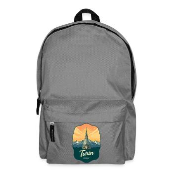 Turiner Maulwurf Antonelliana Vintage-Reiseabzeichen - Rucksack - Mittelgrau - Vorne