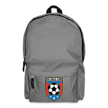 Big Balls Club Football Badge - Backpack - elephant grey - Front