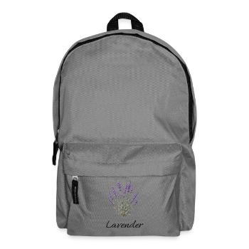 Lavender Dreams – Botanical Vintage Illustration - Backpack - elephant grey - Front