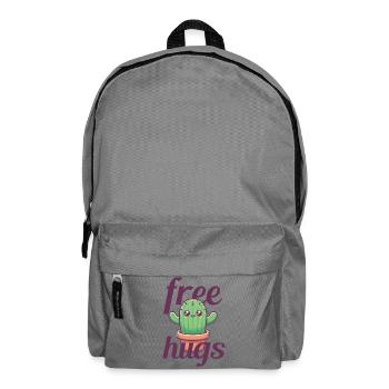 Free Hugs Kaktus - Rucksack - Mittelgrau - Vorne