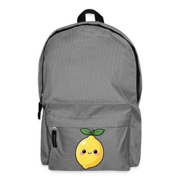 Kawaii Lemon Gift - Backpack - elephant grey - Front