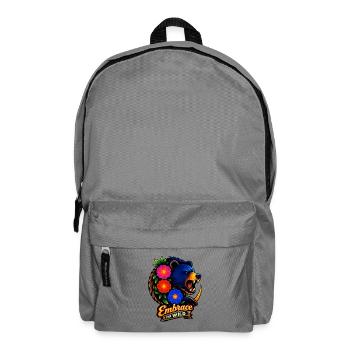 Wilderness Embrace with Flowers - Backpack - elephant grey - Front