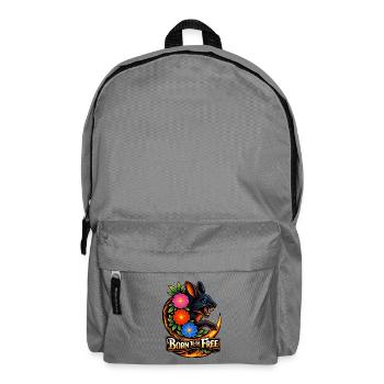 Hase so frei wie Wind und Blumen - Rucksack - Mittelgrau - Vorne
