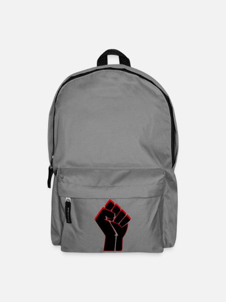 Widerstandsfaust - Das Zeichen sozialer Bewegungen - Rucksack - Mittelgrau
