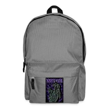 Memento Vivere – Démon biomécanique du cyber grunge - Sac à dos - gris éléphant - Devant