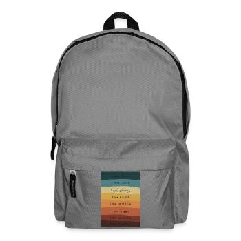 Affirmations arc-en-ciel - Sac à dos - gris éléphant - Devant