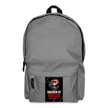 Rauchen ist tödlich – Skulldrop - Rucksack - Mittelgrau - Vorne