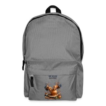 Mains du potier Argile en Fusion - Sac à dos - gris éléphant - Devant