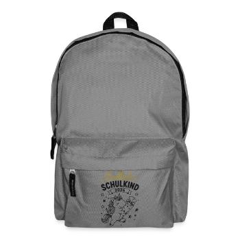 Endlich Einschulung 2026 Einhorn Geschenk - Rucksack - Mittelgrau - Vorne