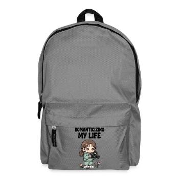 Das Leben durch die Kamera genießen - Rucksack - Mittelgrau - Vorne